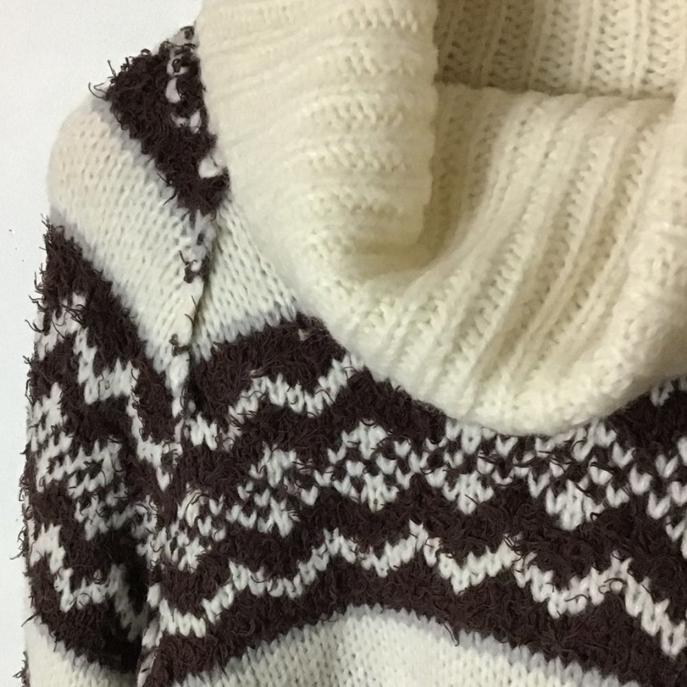 FREE PEOPLE Check Me Out Winter Fog Pullover Sweather - Picture 9 of 16
